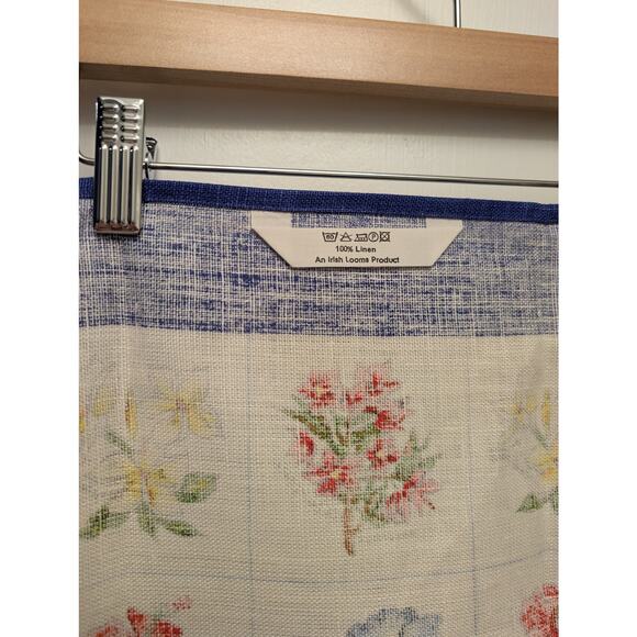 Irish Looms 100% Linen Tea Towel Hanging Decoration Flowers‎ Garden - Picture 6 of 6